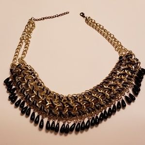 Gold statement necklace